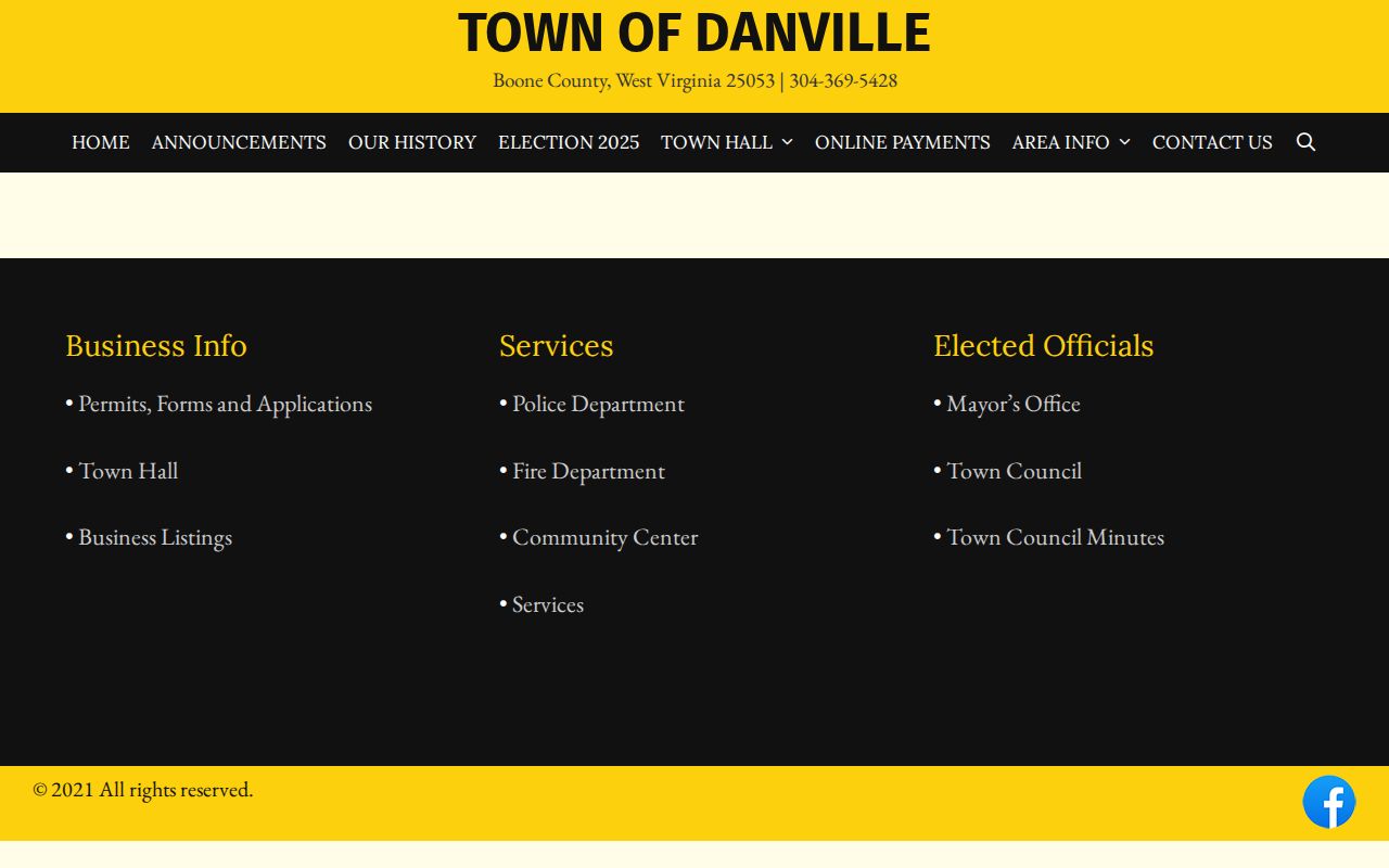 Danville Police Department official contact page for Boone County arrest records